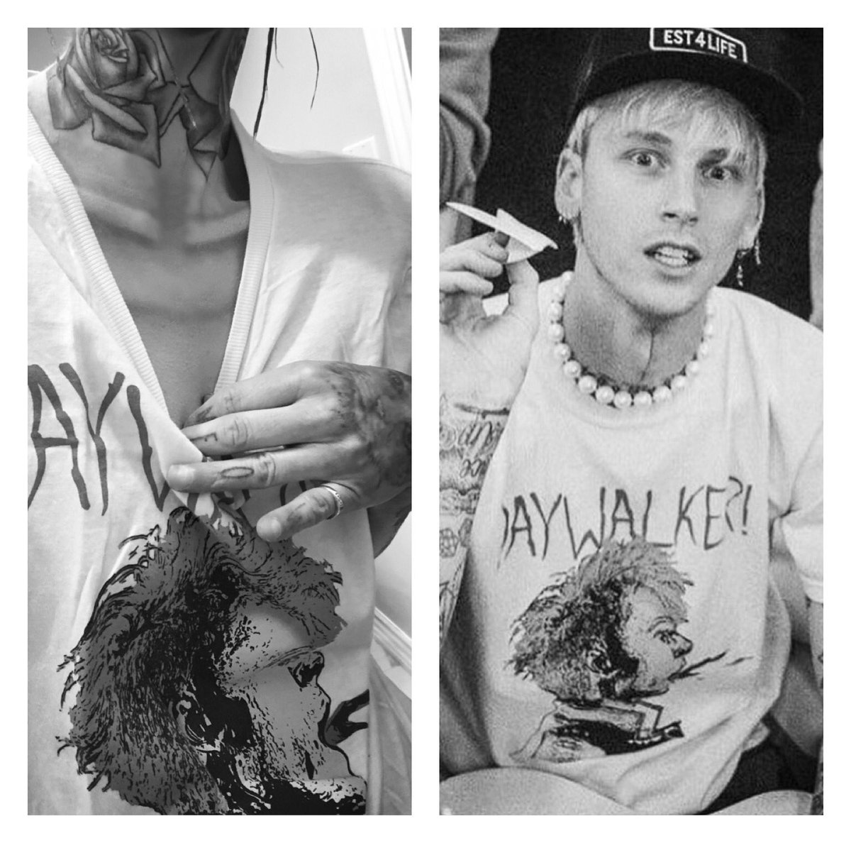 LemmonCandice's tweet photo. Copy Cat ☑️ #LovesIt #MGK #MGKAllDay #DAYWALKER #Twinzies https://t.co/LJWJMSDRe6