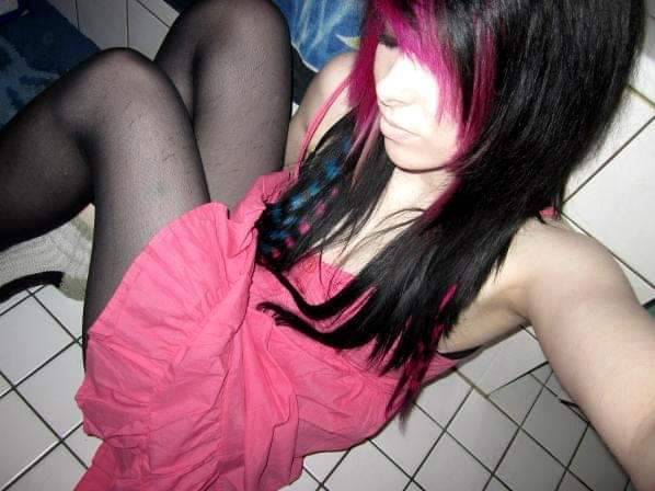 Shorts long hair drunk emo
