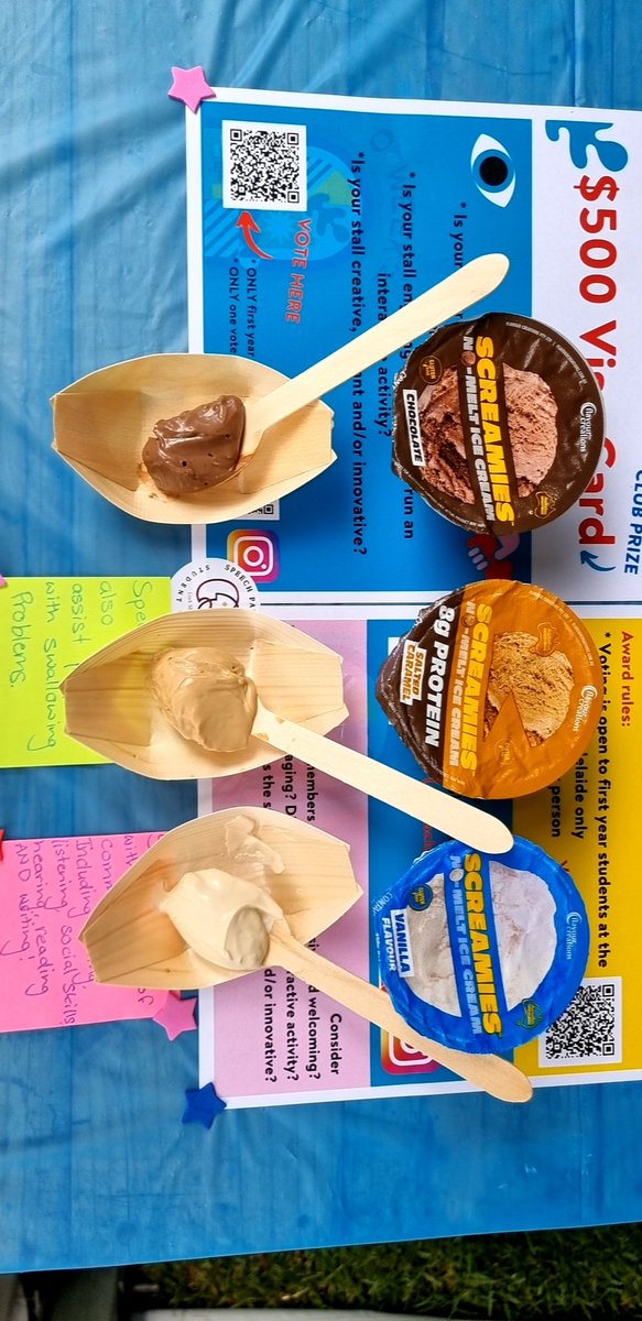 UoA_spss's tweet photo. Big thank you to @flavourcreation for their generous donation of thickened fluids which have gone down a treat at today's O Week stall

We may have stuck a few samples ourselves, they're just that good 🤭 https://t.co/3Il4FFaMrv