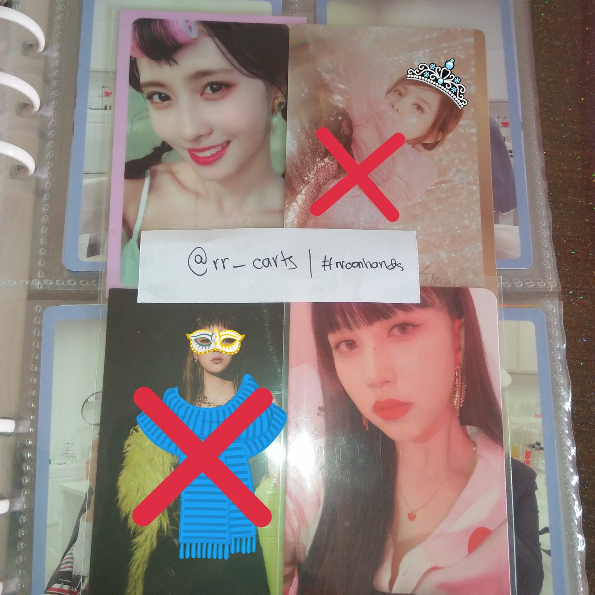 rr_carts's tweet photo. super final na talaga !!
wts lfb | #rrconhands
Mina Bangs set
- includes momo summer nights rpc and fol mina pc
- condition: momo - mint , mina - 9.5/10
- strictly sold as set only, can ship into different address
- 200php. only !!
t. formula of love twice photocards ph https://t.co/YkRxRfS7FP