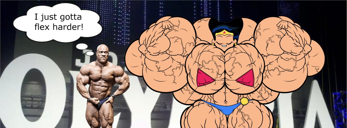 BobertoEdits's tweet photo. I know I haven't posted anything new in a while but, I made some exciting edits featuring some of the heroines outsizing some Mr. Olympia winners. They got their work cut out for them if they want to tangle with metahuman muscle! https://t.co/kwLmocWkRJ