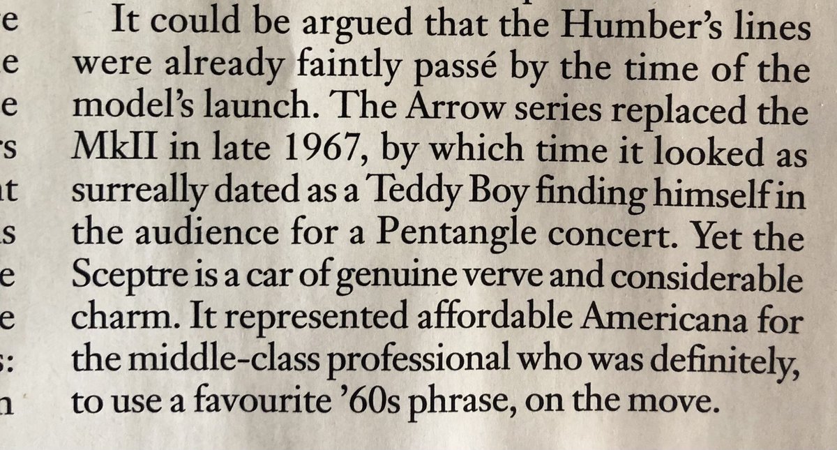 StuartPenney1's tweet image. Well done Andrew Roberts of Classic &amp;amp; Sports Car magazine for working a #Pentangle reference into this piece in the December 2021 issue. The car he was writing about was a Humber Sceptre btw