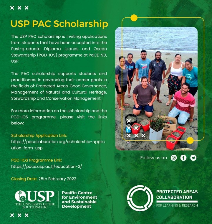 📣📣 #Scholarship #USP PAC 📣📣
Check the poster for the #scholarship announcement details! Closing date - Feb 25, 2022!!!