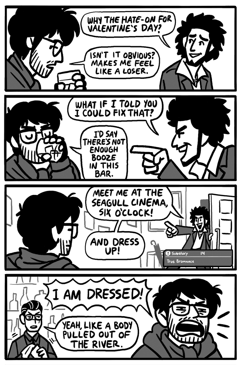 Happy belated Valentine's day, @Deertaiga! I was your RGG Secret Valentine and made you an Ichinan comic! 🥰💕 1/3 