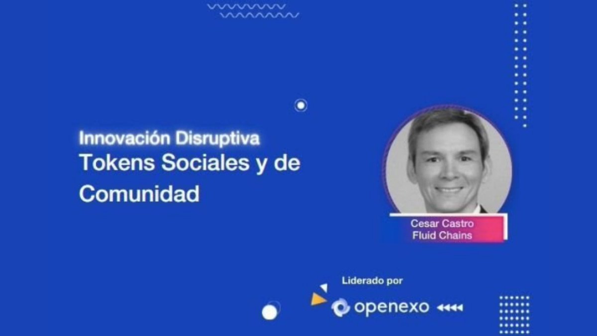 FluidChains's tweet photo. Hoy comienza el evento de BOGOWEEK "Techstars Startup Week". Este Martes Feb 22, 2022. 12pm GMT-05, Cesar Castro presentará "Tokens Sociales y de Comunidad LIMITADA". Regístrate gratis hoy
https://t.co/Aa675jYzFF #BOGOWEEK2022 #FluidChains #Blockchain #TokensSociales @ccastro07 https://t.co/FFKVrMFAw9