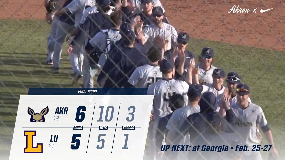ZipsBB's tweet photo. Akron @ZipsBB Ends Series at Lipscomb with a 6-5 Win. Fr. SS Cameron Benson @d1Cam017 breakout weekend... BA .462, 6-13, HR, 2B, 5 RBI, 2 BB, 2 RS🔥

Recap 👉 https://t.co/hBgoInHYRk 

 #GoZips 🦘 #FindAWay https://t.co/I247X4TR4n