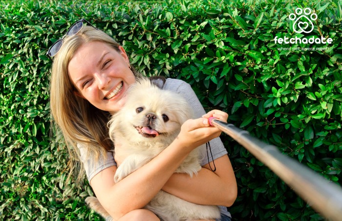 FetchaDateApp's tweet photo. Sixty-three percent of online daters admit to swiping right on a dog in an #onlinedating pic. Pet lovers are def'ly a dating type. Were matchmakers at FetchaDate surprised that singles look for a pet in #onlinedater profile? Nope, not at all! Here's why. https://t.co/T4W7Wji1cs https://t.co/cPLXYUblP3