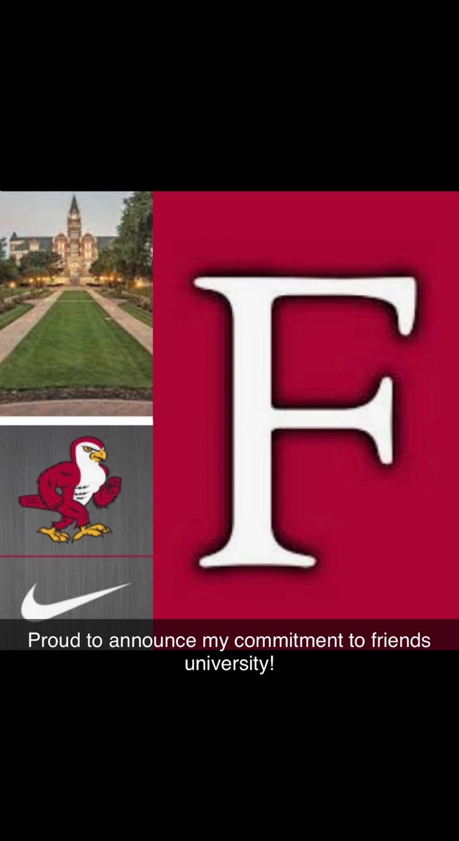 Excited to announce my commitment to play baseball at the next level at Friends University in Wichita, Kansas. I would like to thank my family and coaches for this opportunity.