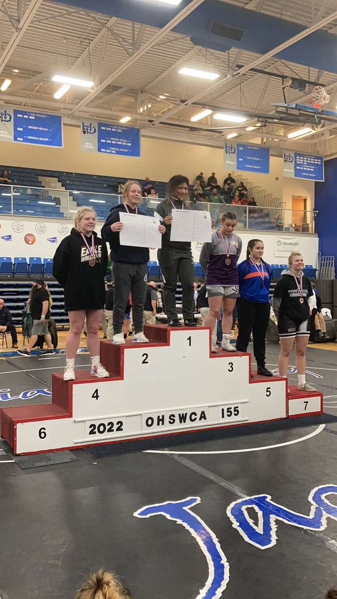 coachcramirez's tweet photo. When you work hard you get to where you want. Last year she come out just a little short and didn't place in the top six this year we she got 4th, next year she will be the state champ!! 
@KGrayem @LGrayem https://t.co/8MHSjywfCR