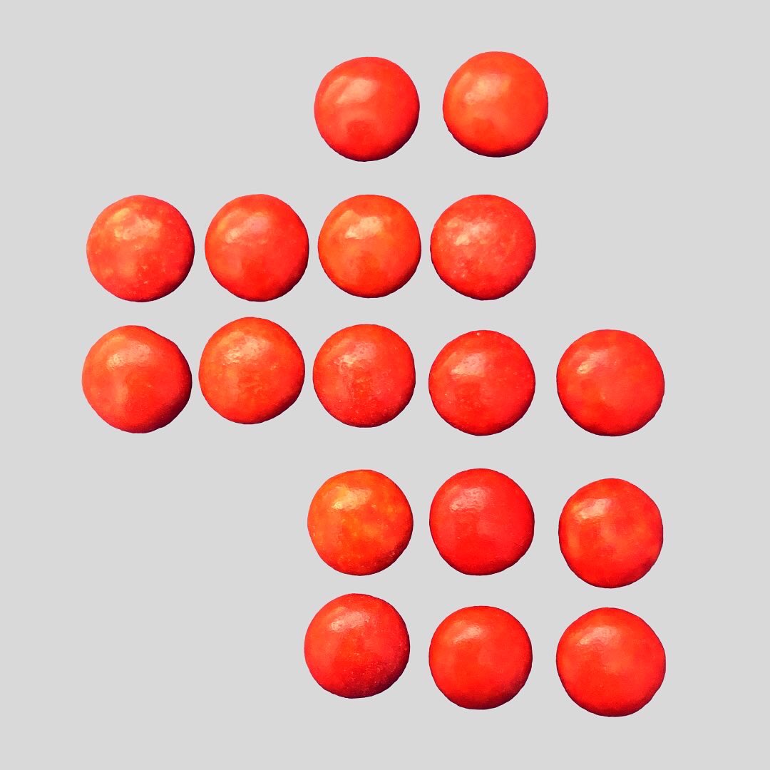 EveryoneCanMath's tweet photo. We can’t pass up an opportunity to subitize when we’re snacking.

We like to treat it like a puzzle to see how many different ways we can count the items.

Swipe to see some of the different combos we came up with for this set of Reese’s pieces!
#mathiseverywhere #lookformath https://t.co/5o0tTFN6Mj
