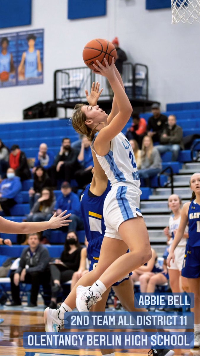 Congratulations to <a href="/ladybearsbbk/">Berlin Lady Bears Basketball</a> junior co-captain Abbie Bell for being named 2nd team All-District 11! <a href="/Todd_spinner/">OlentangyBerlinBears</a> <a href="/BerlinBearsAD/">Olentangy Berlin High School Athletic Dept</a> #ClawsUp