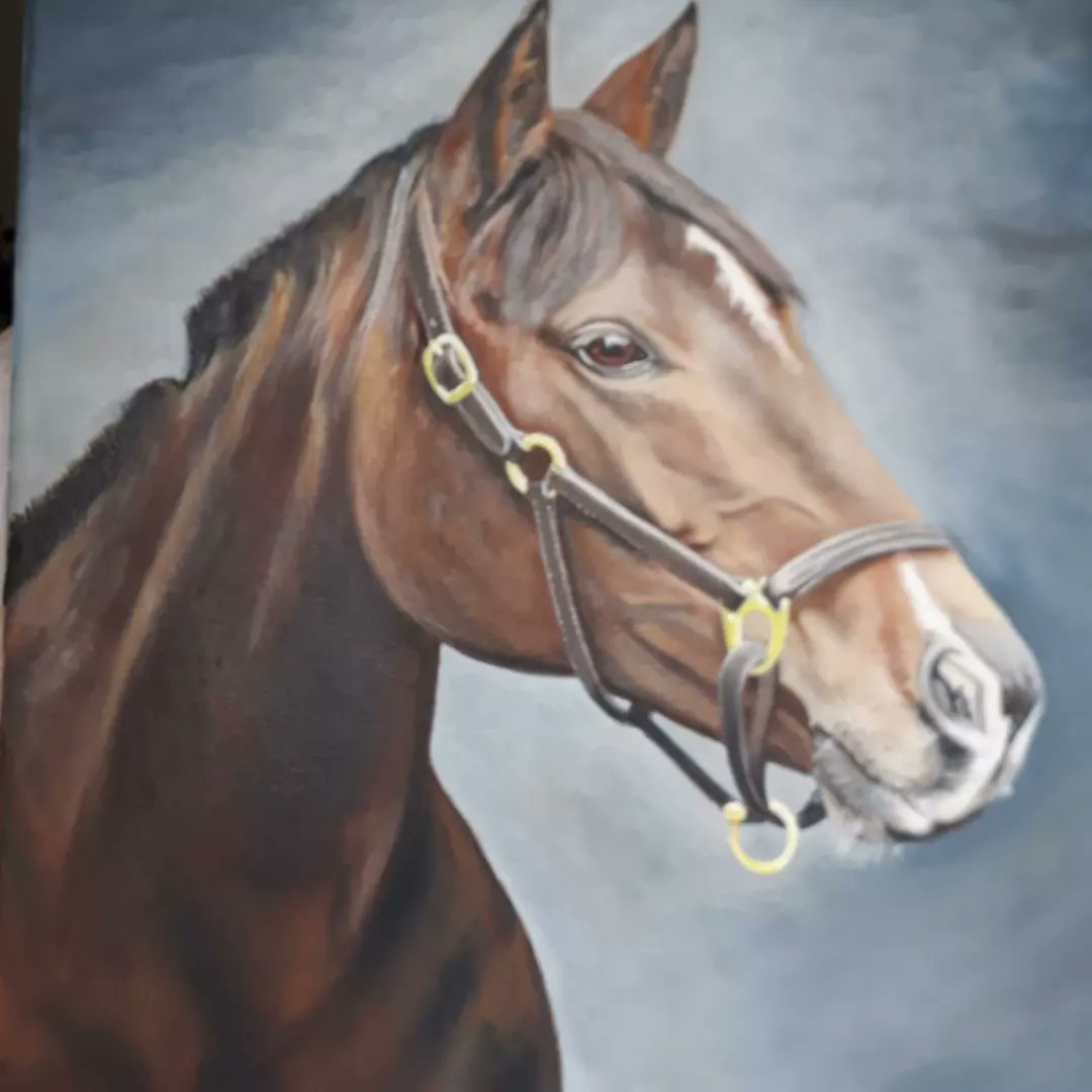 soniakuk76's tweet photo. Les presento a "Chocolate" caballo que pinte al oleo❤❤
#pintarcaballos #arte #pintaroleo 
I https://t.co/HSHNsCDXh1