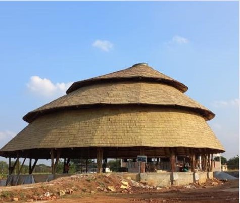 SanjeevKarpe's tweet photo. Designing and building a path breaking  bamboo banquet structure near Hubbali, Karnataka. Creating a new paradigm for bamboo design and construction in our Country. 16m tall and 24m dia without any supports in between, its a 3 layered skewed structure.
JANS Bamboo Products https://t.co/0OxZ9nezM0