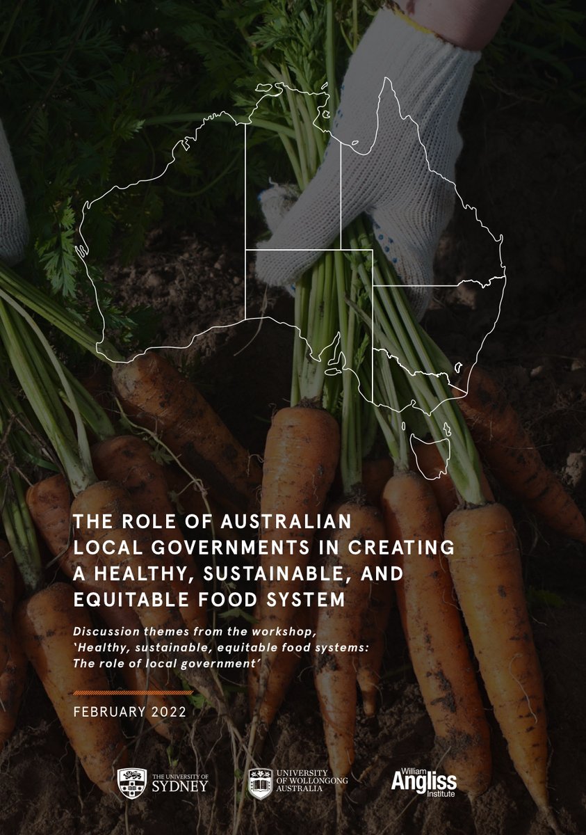 Last year, our research team ran a workshop on how local governments can create healthy and sustainable #FoodSystems. Here's a summary of what participants told us: bit.ly/3H5YzII

And check out our website for other helpful resources: law-food-systems.sydney.edu.au