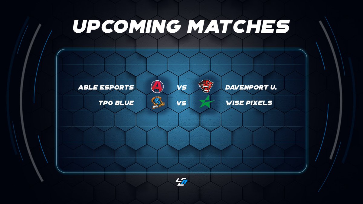 LCABroadcasting's tweet photo. Tonight's matches covered by LCA! 🚨
⚔️ @AbleEsports vs @DU_Esport
🎙️ @D3lta_GG
🎙️ @AnThranCS
⏰ 9:30pm EST
⚔️ @tempest_gaming vs #WisePixels
🎙️ @Deprivee_
⏰ 10pm EST
Streams:
📺 https://t.co/FbwgbTu6DX
📺 https://t.co/9iLdnvaFxa
📺 https://t.co/3RuSoUVuLV https://t.co/eOOT6hsmmP
