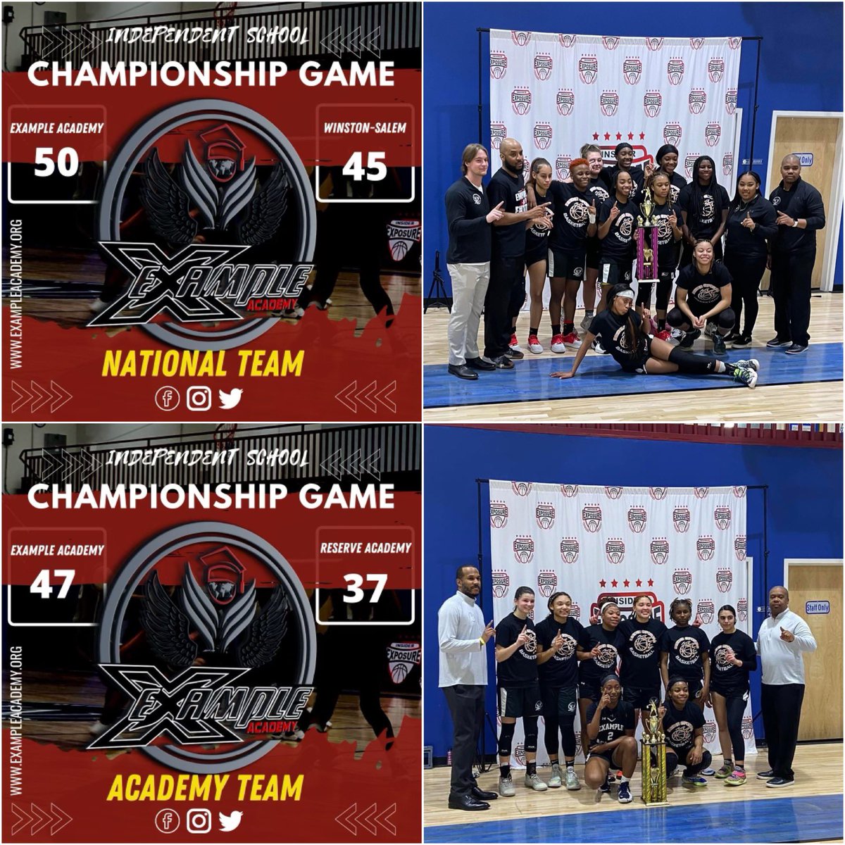 Congratulations to both our National and Academy Teams on winning the Independent School
National Championship in both the Elite and Gold Divisions. What an Amazing finish to an historic year for our players, parents and program. 🦅 #WeBelong #AcademyBusiness