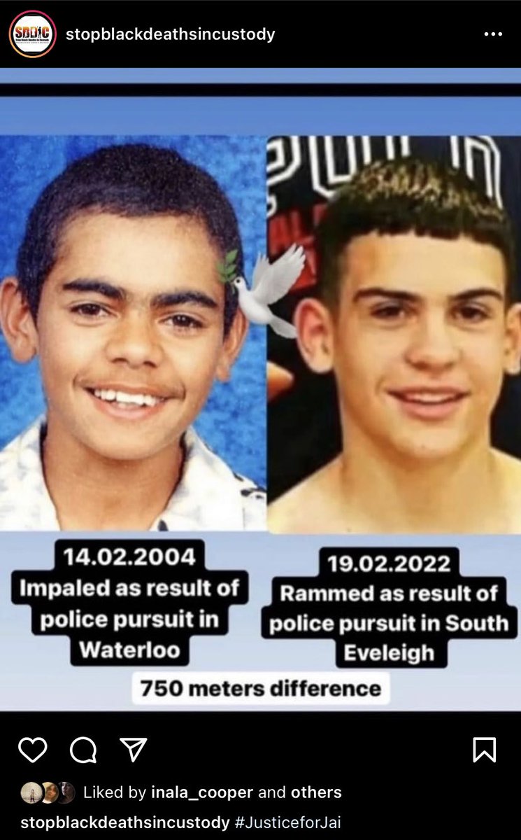ShannanJDodson's tweet image. Only days earlier the community were marching the streets for Justice for TJ, and there were more cops than protestors. 

Two brothers lost due to over policing. Jai’s family is calling for an independent inquiry separate to the NSW police. #JusticeForJai