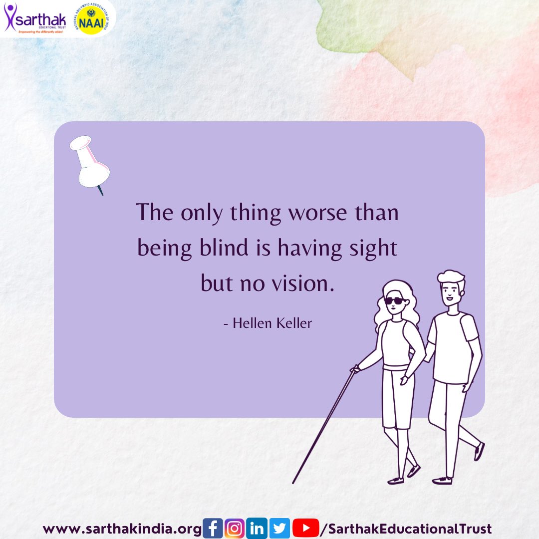 SarthakEducati2's tweet photo. https://t.co/LW9iT0QEnq 

#quoteoftheday #disabilityquotes #visuallyimpaired #mondaymorning #DisabilityTwitter https://t.co/umy4J0xDhU