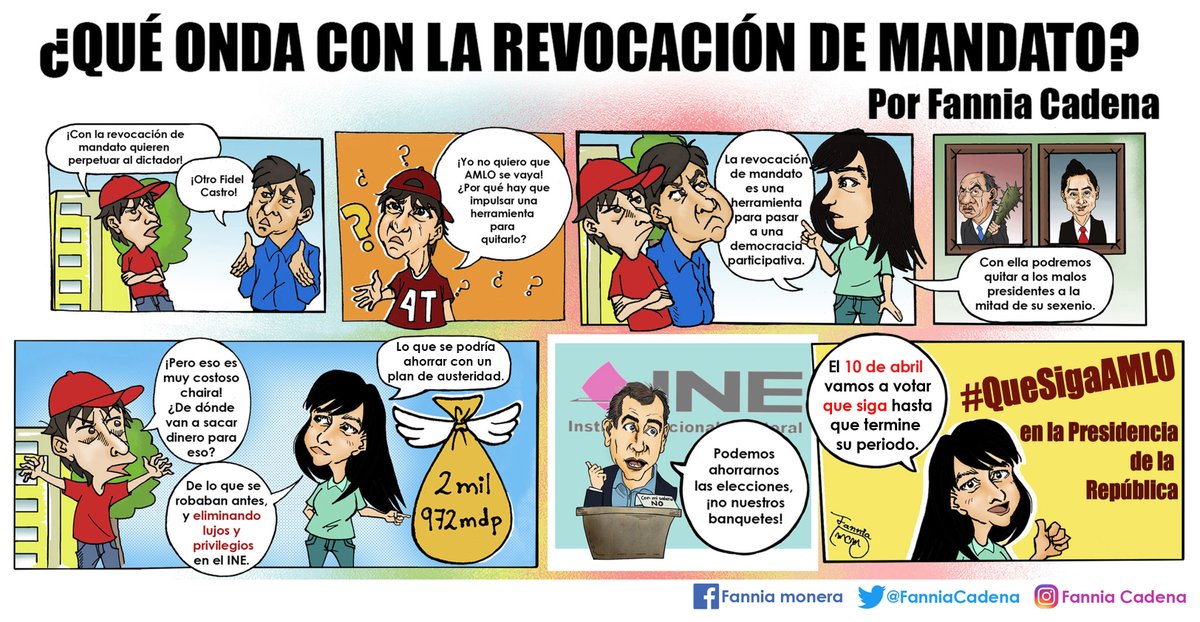 SinLinea_Mx's tweet photo. ¿Qué onda con la revocación de mandato? 🤗
¡Infórmate! 
Por: @FanniaCadena https://t.co/9gbU3c1qGU