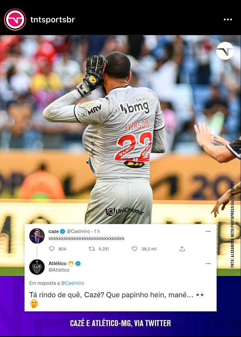 venecasagrande's tweet photo. Muitos torcedores criticando Matheus Gonçalves, joia do Flamengo, por conta de uma risada postada pelo Cazé, torcedor do Vasco. Mas tenho a impressão que o post foi logo após um jogador do Atlético-MG desperdiçar penalidade. Cuidado para não cometerem uma injustiça. O próprio (+) https://t.co/eDhdPKntwX