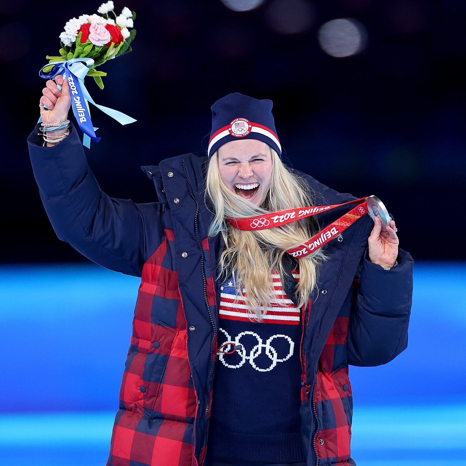 NBC Olympics on Twitter "Jessie Diggins receiving her Olympic medal at