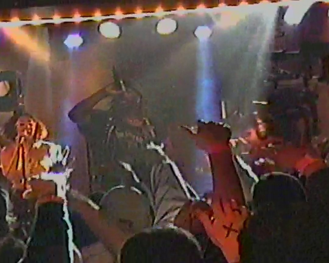 ericpinch_'s tweet photo. VHS stills of @blkodyssy 
2 nights at paradise rock blub https://t.co/84FW7lwKA8
