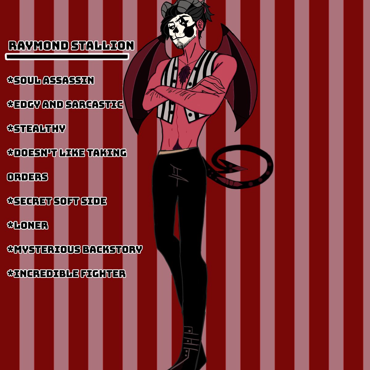 Fancy_Novaria's tweet photo. Characteristics for Raymond are now out!
 #HellishGore #HellishGoreRaymond https://t.co/iyjTkCqj1i