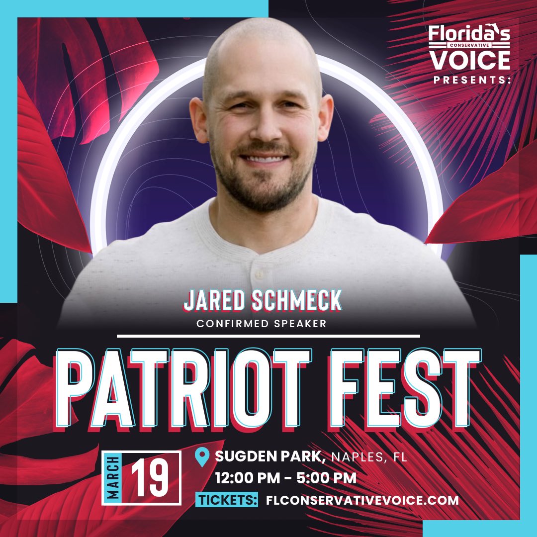 FLVoiceNews's tweet photo. Remember the guy who got Biden to say “Let’s Go Brandon” on Christmas?

Come see Jared Schmeck at Patriot Fest! 🔥 

https://t.co/BO7D4Ncbqb https://t.co/GBbgE3WoxR