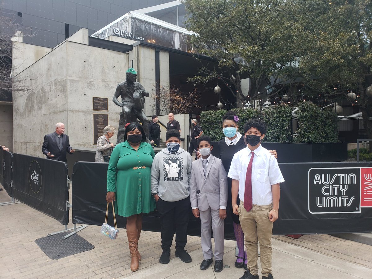 Garcia YMLA 6th graders from the Cedric Benson Mentoring program representing at ACL live for save Muny golf course (first desegregated golf course).@AustinISD @aisdparents https://t.co/dzqen2Qc56