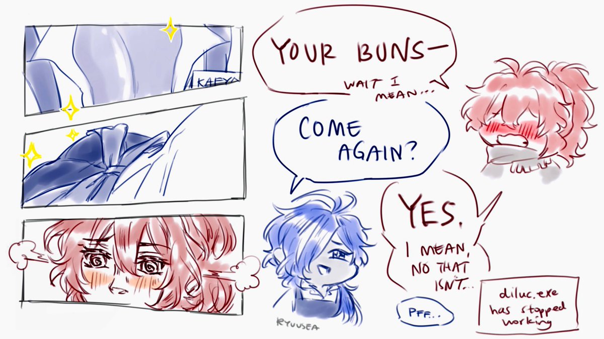 nice buns (bad puns) ❄️🔥 bakery au 