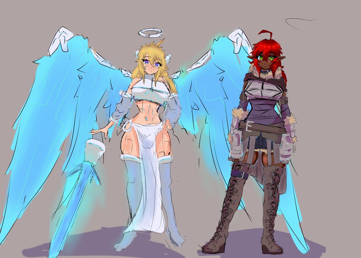 DivineAngelFate's tweet image. 🕊All welcome
🕊As detailed as you
🕊(Friendly writer)
🕊 bi sexual (No lean)
🕊Loves everyone animals and all.
🕊 Sub But can be Dom
🕊Can be futa if requested
🕊 Open DMs 
🕊 (Like and Rt please~)
🕊 (Art of Siri and her elven GF Mavis owned by @funstuffuwu )