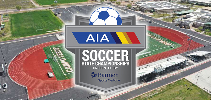 AZPreps365's tweet photo. Due to potential bad weather, 6A girls &amp; boys soccer championships moved to Feb. 24. Still at Campo Verde.
4:45 pm–@xcpgatorsports vs. @PumaGirlsSoccer
6:45 pm–@SOC_CHSWOLVES vs. @DVHS_TUHSD
Fans can purchase tix using the AIA’s official partner GoFan. Both games on NFHS Network. https://t.co/CcDjU4zffb