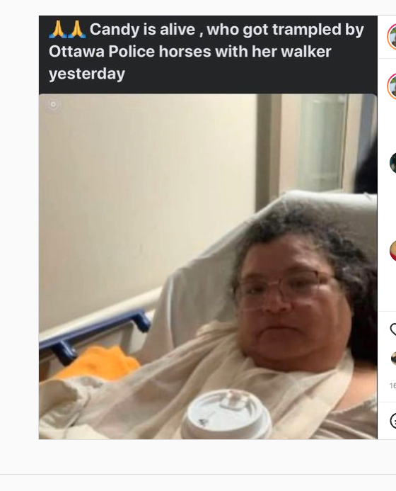 xkitxmusic's tweet photo. @PascaleStOnge_ #ottawa #ottawapolice This is you correct ?!?! #violently #trampling an elderly #woman with a horse ?!?! #policebrutality #TrudeauTyranny #TrudeauDictatorshipMustGo #Canada #freedomconvoy22 #FreedomConvoy2022 #OttawaPoliceBrutality #blackfacehitler https://t.co/uOoeSl8X2U