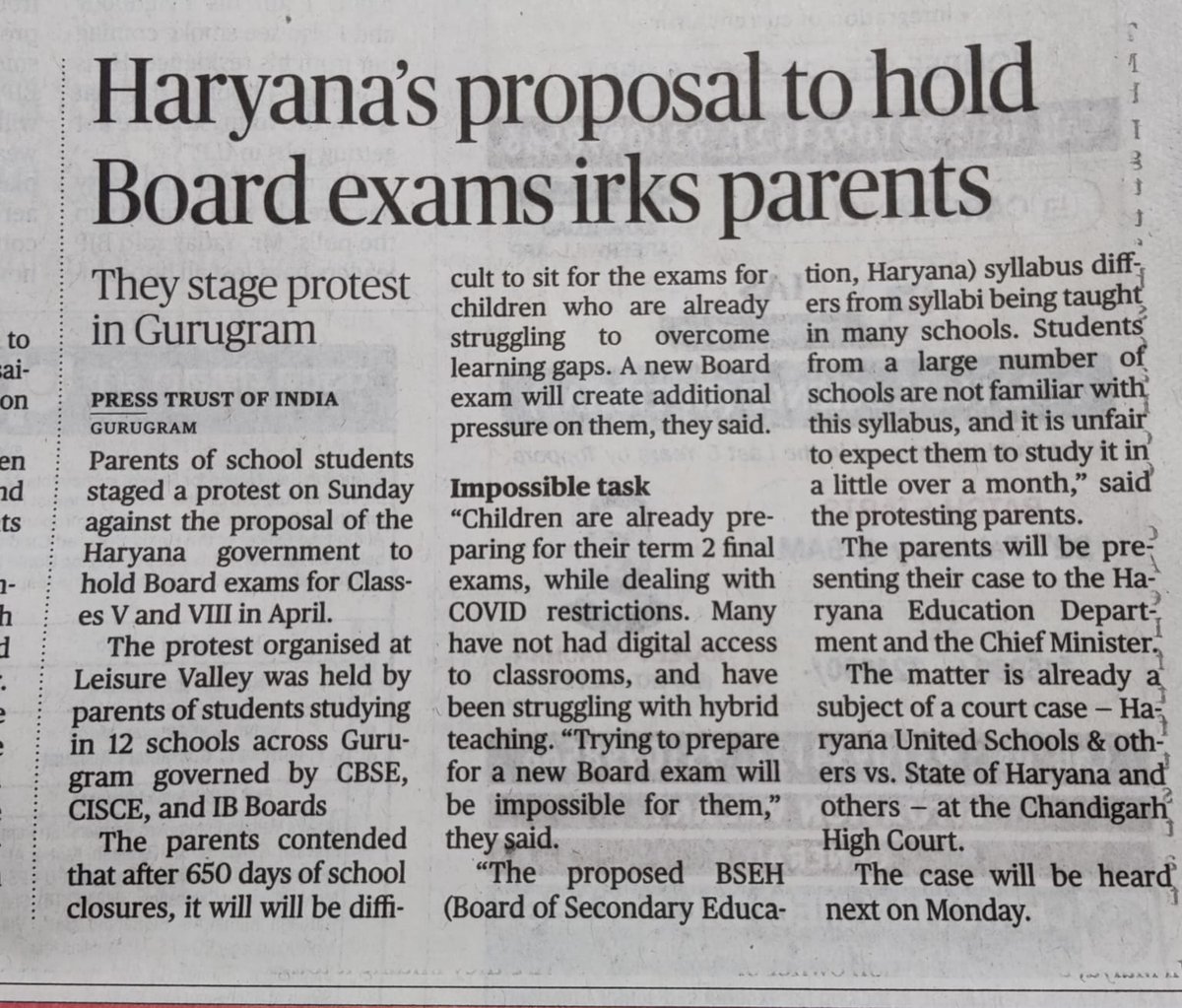 trupts_p's tweet image. We hope for a positive response from your office. The children&apos;s well-being is of the utmost importance at this point in time.
#NoBoardsForClass8 

@chkanwarpal @cmohry @PMOIndia @EduMinOfIndia