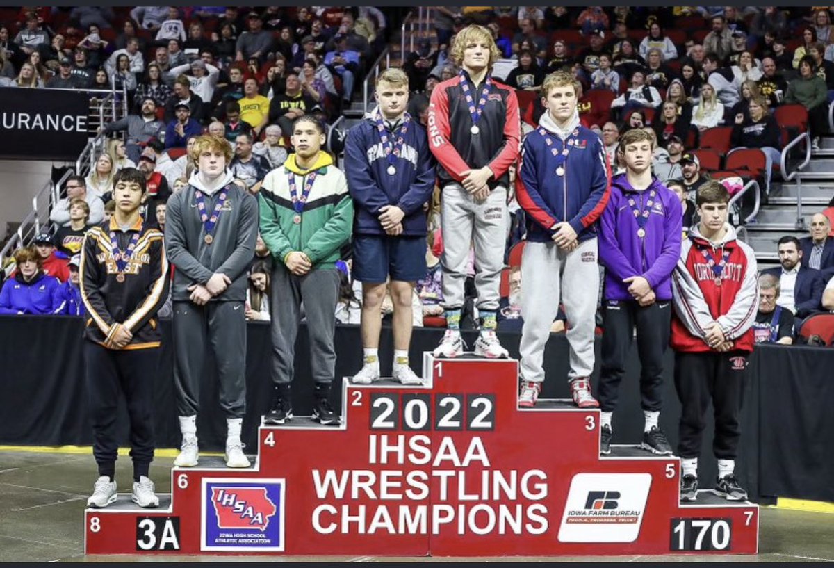 timmoses68's tweet photo. Trojan Nation: Congratulations to Eli Sallis 170 lbs. 8th place finish at the IHSAA 2022 State Wrestling Meet…🧡🖤 https://t.co/1eCeeNJoAq