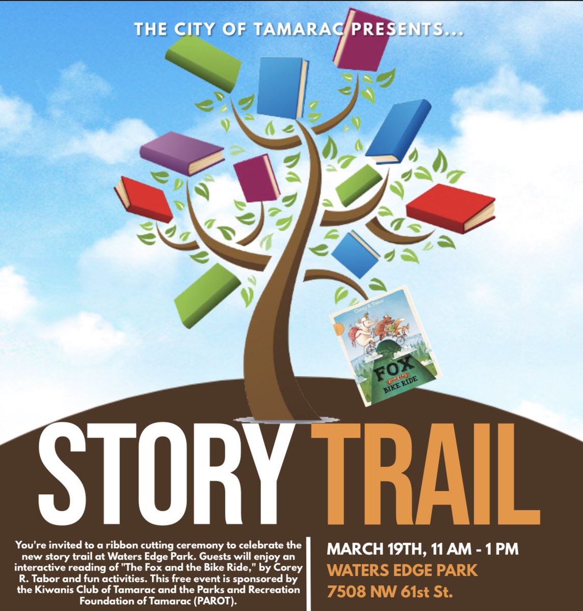 _onceuponawish's tweet photo. Join The Frog Princess and Princess Beauty next month! You're invited to a ribbon cutting ceremony to celebrate the new story trail at Waters Edge Park.  
#tamarac #storytrail #cityoftamarac #princessparties #southflorida #southfloridaprincessparties #storytime #coralsprings https://t.co/i1UidVSsNu