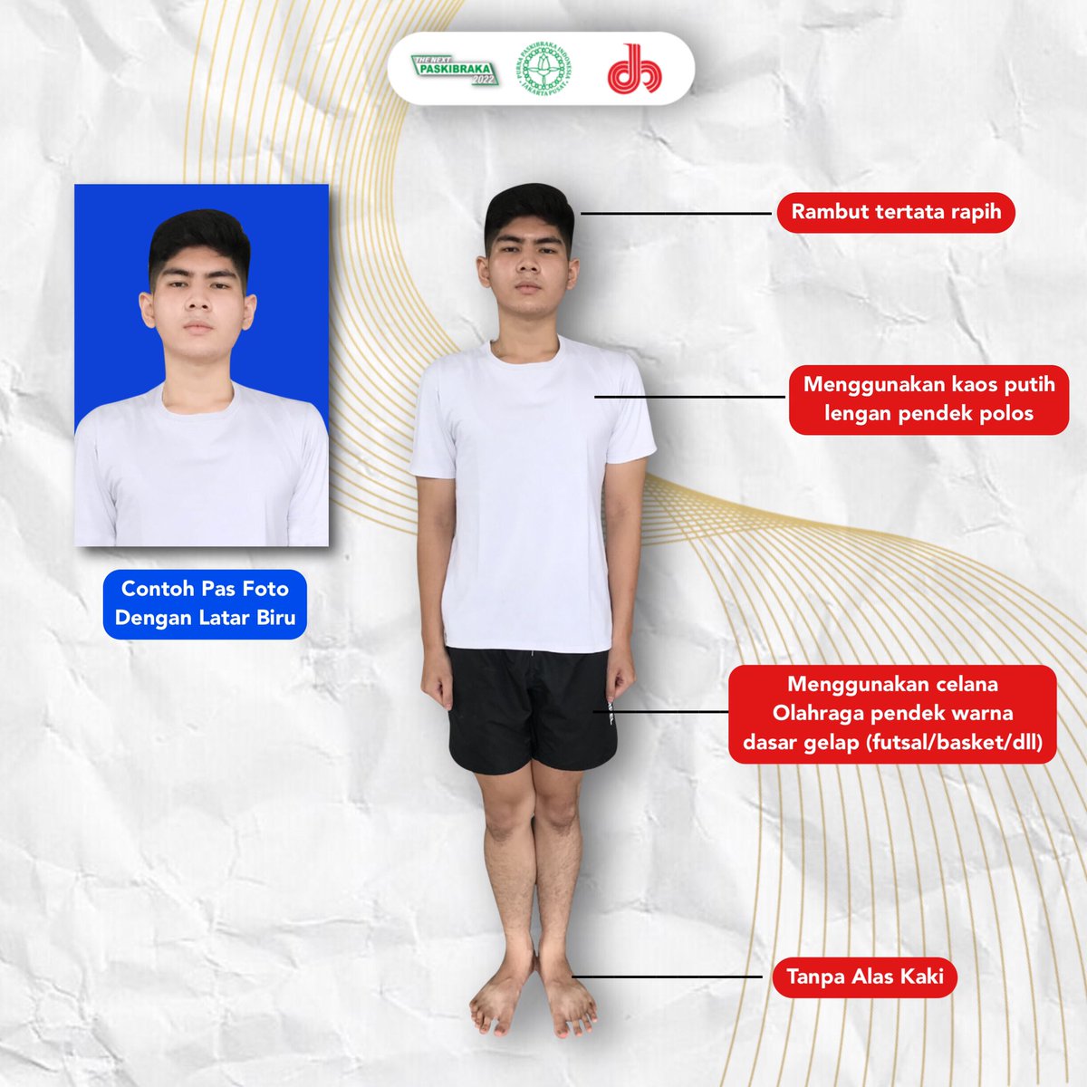 Salam Paskibraka!
Berikut adalah panduan pakaian dan foto untuk Putera. Yuk simak dan pahami apa saja ketentuannya yaa😊 #TheNextPaskibraka2022