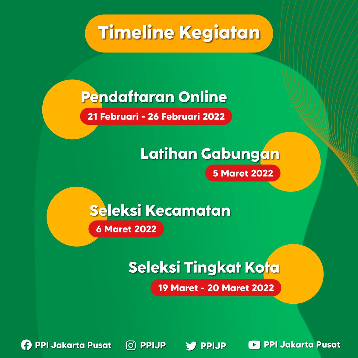 Salam Paskibraka! Pendaftaran #TheNextPaskibraka2022 sudah dibuka! Penuhi kriterianya, lengkapi berkasnya dan mari bergabung bersama kami! (Klik link pada bio Instagram untuk pendaftaran)✨