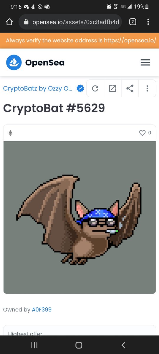 ayyaaronn's tweet photo. @CryptoBatzNFT 💯🙏🥂 https://t.co/rvfkK4OdLg