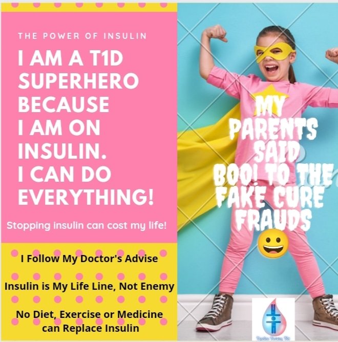 The Perfect Health - with #insulin. Don't believe in #fakecures that ask you to say No to insulin, eat neem, bitter gourd, methi, do #accupressure tapping on stomach to reactivate the pancreas. It's a pure nonsense. They know nothing about #type1diabetes and #autoimmune condition