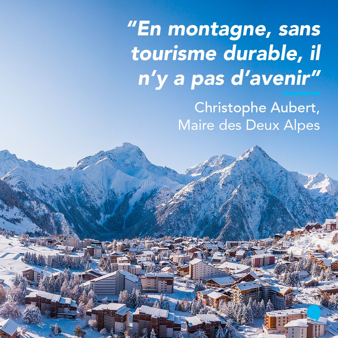 La station des @2alpes souhaite atteindre la neutralité carbone en 2040, soit dix ans avant l’échéance prévue par les #AccordsdeParis 💚
Rencontre avec son maire Christophe Aubert ➡️ bit.ly/3vcbfeO 
#TourismeDurable #Durabilité #TourismeResponsable