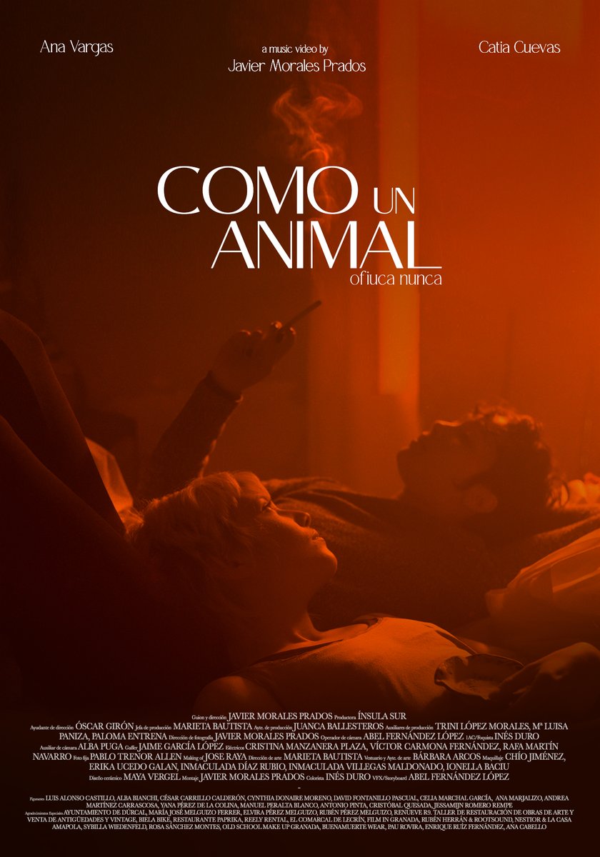 filmingranada's tweet photo. MAÑANA ESTRENO! Nuestros socios y amigos de @InsulaSur publican el 22.02.2022 el nuevo videoclip del grupo OFIUCA NUNCA, un corto dirigido por JAVIER MORALES y rodado en #Dúrcal y #Albolote con un gran equipo de profesionales granadinos.🎬👏👏 #Granada
➡️https://t.co/N92dK4kuco https://t.co/NgLEsTv4kz