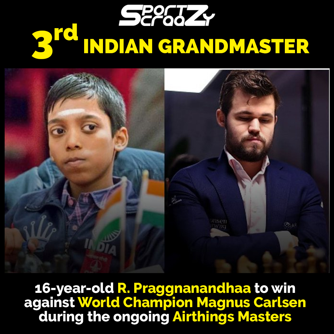 R Praggnanandhaa, 16, Stuns World No.1 Magnus Carlsen In Airthings Masters  Chess