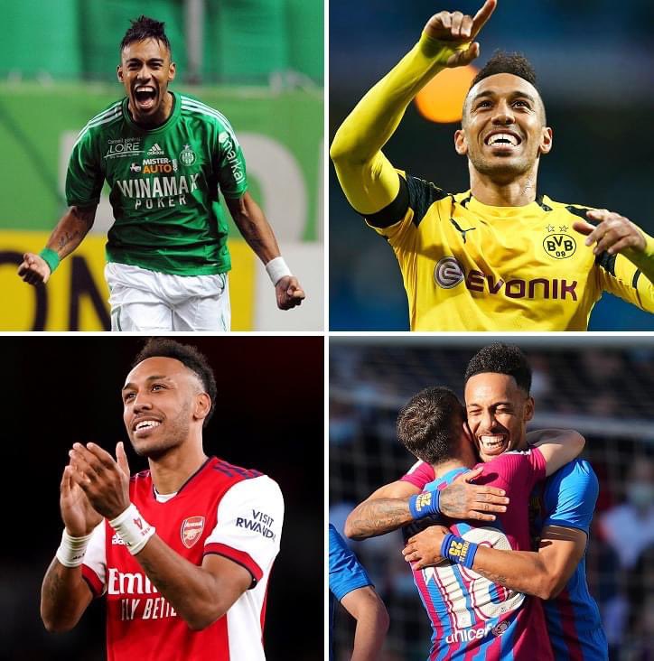 🚨 Pierre-Emerick Aubameyang est le premier joueur au XXIème siècle à marquer un triplé en Ligue 1, en Bundesliga, en Premier League et en Liga ! 😍🎩

⚽️⚽️⚽️🇫🇷
⚽️⚽️⚽️🇩🇪
⚽️⚽️⚽️🏴󠁧󠁢󠁥󠁮󠁧󠁿
⚽️⚽️⚽️🇪🇸

Respect <a href="/Auba/">AUBA⚡️</a> 🇬🇦