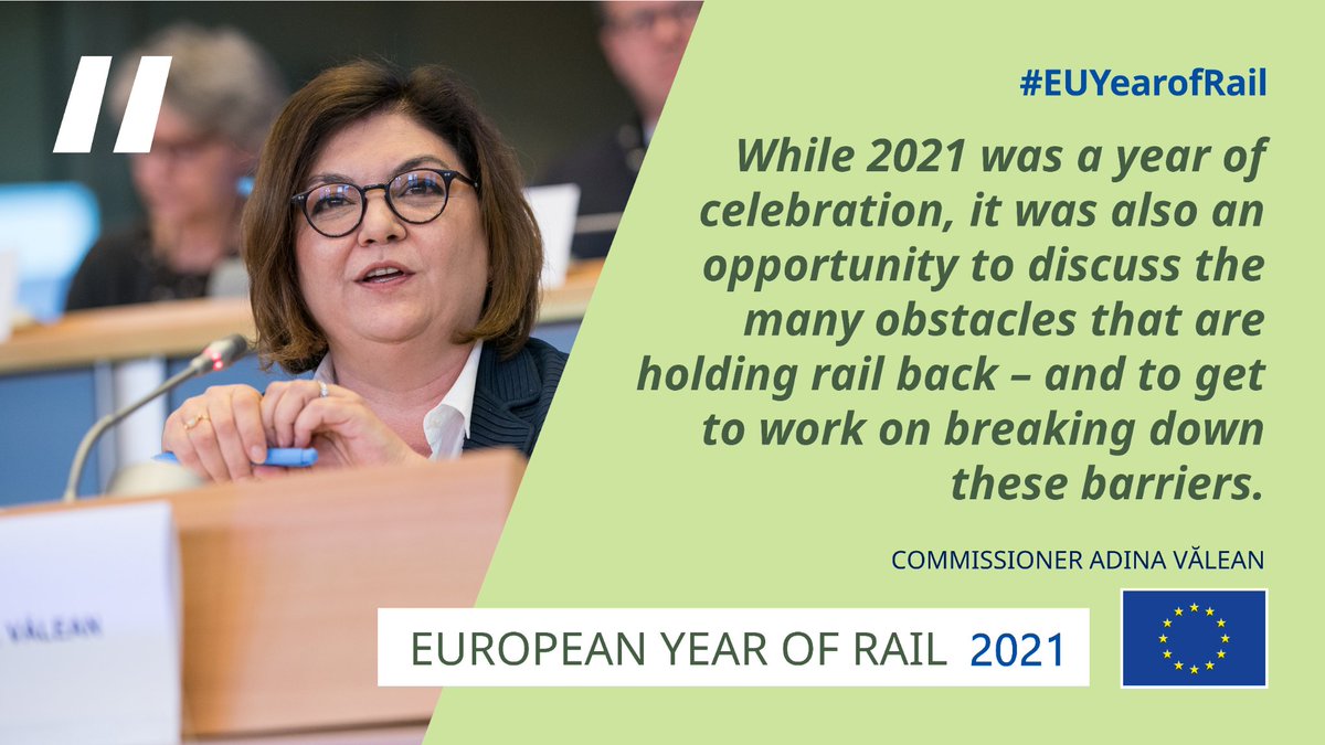 Commissioner @AdinaValean @ today’s European #Railway Summit 🇫🇷   #EUYearofRail @EURail_JU 👇