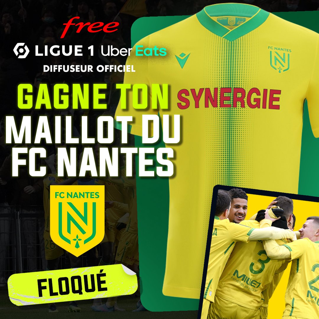 [#JeuConcours 🎁] Après une telle performance samedi, on ne pouvait pas attaquer cette semaine sans vous faire gagner un maillot du <a href="/FCNantes/">FC Nantes</a> ! 🔰

Pour participer :
👉 RT + Follow @FreeLigue1 
👉 Commente le joueur de ton choix

#FCNantes #FCN #FCNPSG #Nantes