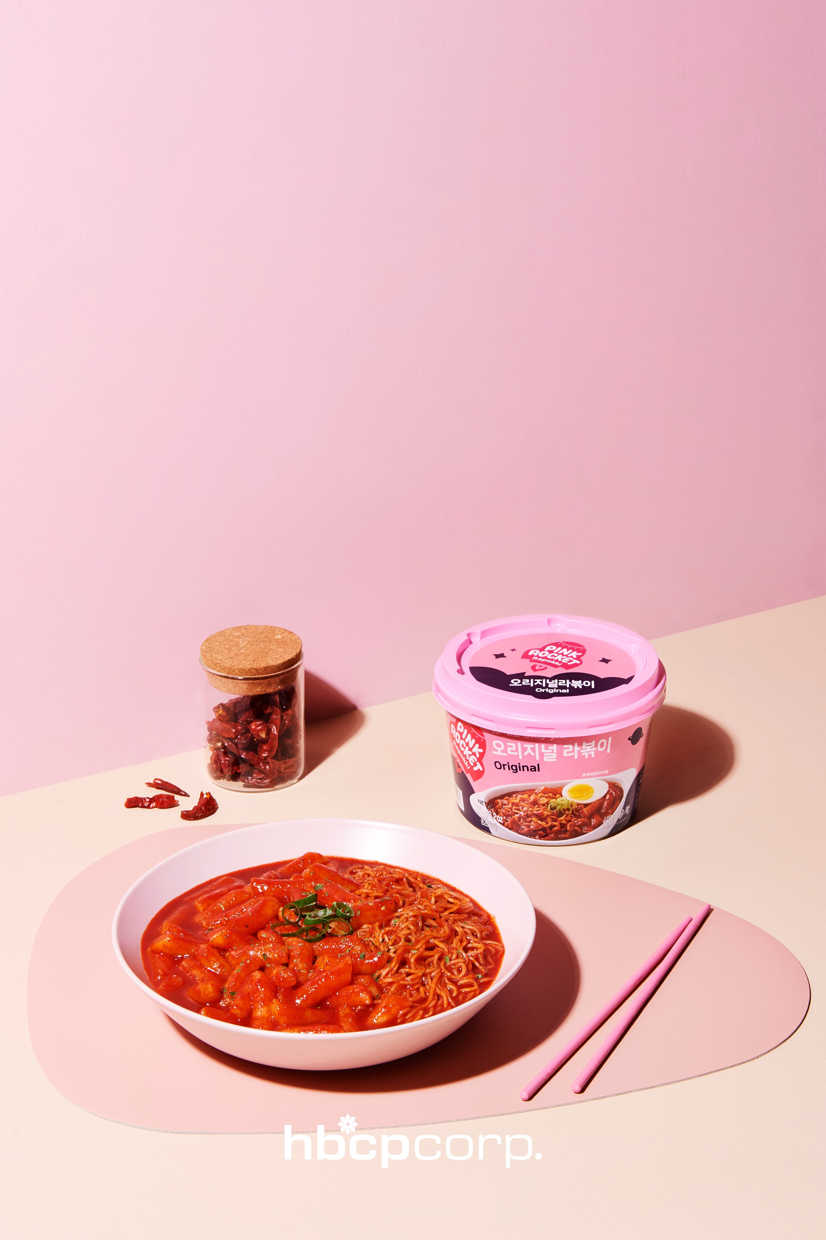 Pink Rocket Instant Rice Cake Topokki Cup Tteokbokki Korean Snack