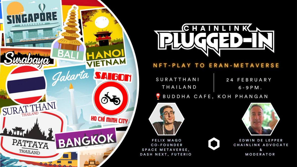 Dash Next's @FelixMagoCrypto  is invited as special guest to represent #Dash at the upcoming <a href="/chainlink/">Chainlink</a>   event with <a href="/ThDutchy/">TheDutchman19</a> on Thailand's Crypto Island Koh Phangan. Learn more about the event here meetu.ps/e/KNJDl/T433x/i