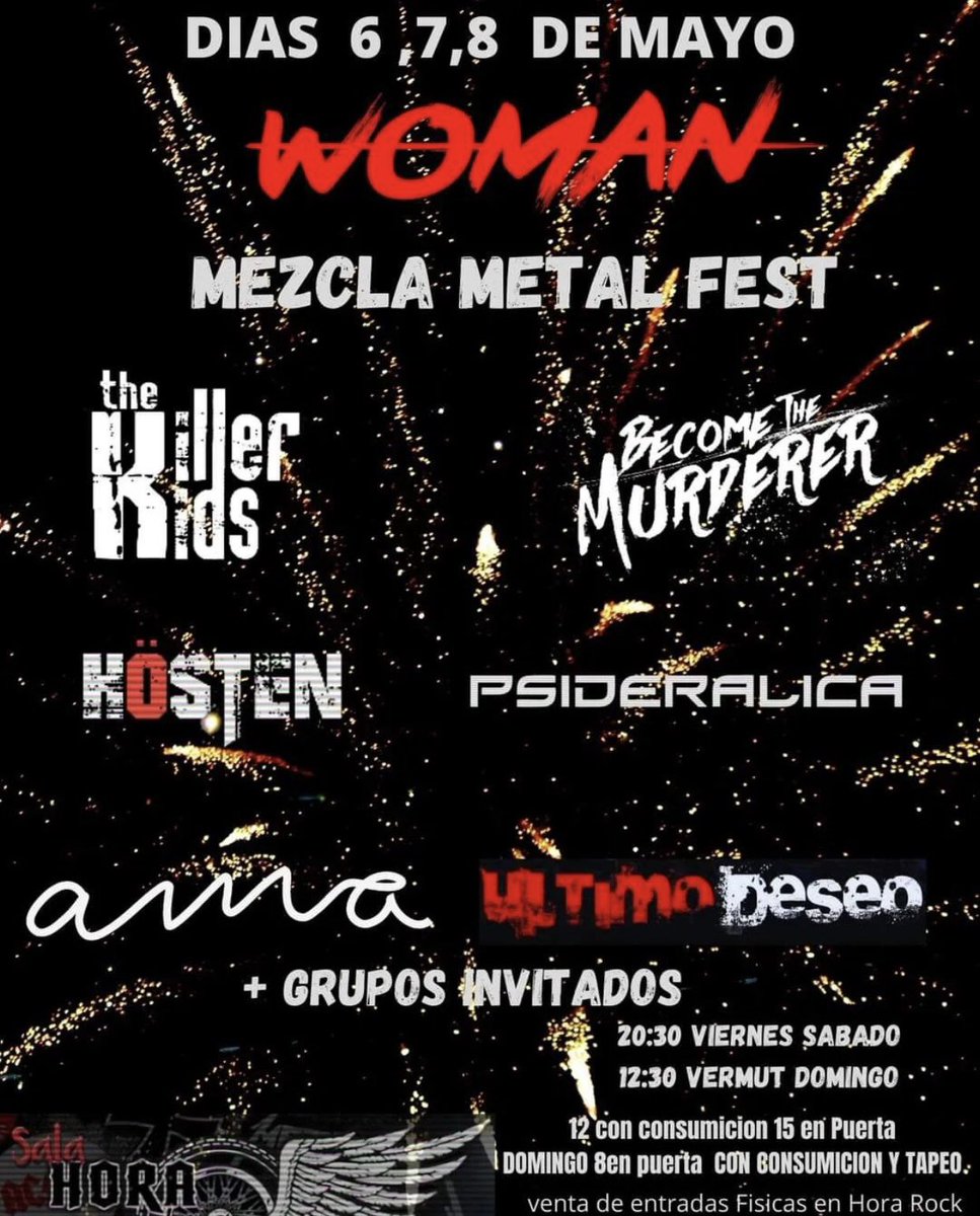 marianlopezfe's tweet photo. Nueva fecha confirmada!!! Sábado 7 de mayo los @PSIDERALICA estaremos en la SALA HORA ROCK de Fuenlabrada. Os esperamos!!🤟🏻#ladymarian #psideralica #conciertos #horarock #ganasdeveros #LetsGo https://t.co/IIe9WkhaQb