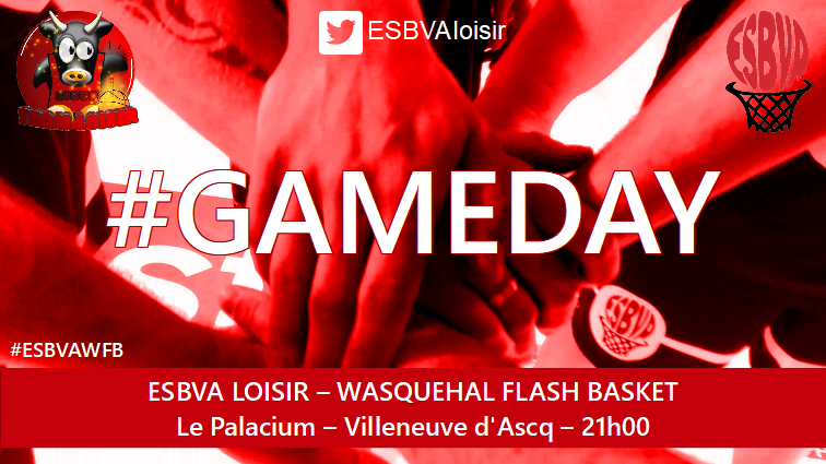 ESBVAloisir's tweet photo. #GameDay !
@ESBVAloisir

🏀 Match
🆚 @WasquehalFB 
🕗 21h00
📍 Le #Palacium, Villeneuve d'Ascq
📱 @ESBVA @ESBVALM #ESBVAWFB #ESBVAEnsemble https://t.co/WJPgVoTSPB